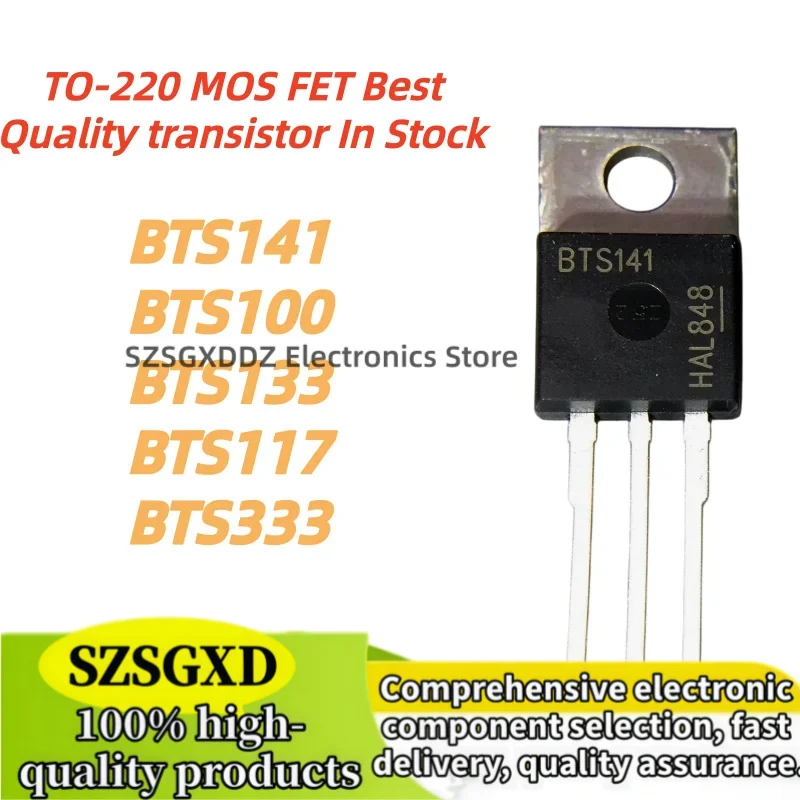 10Uds 100% Nuevo Quality BTS141 BTS100 TO220 BTS133 BTS117 BTS333 TO-220 MOS FET Best Quality transistor In Stock