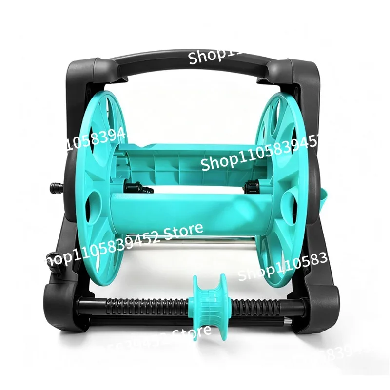 For Fruit Basket Automatic Drain Portable Water Pipe Storage Rack Car Wash Tools Garden Hose Water Pipe Cart
