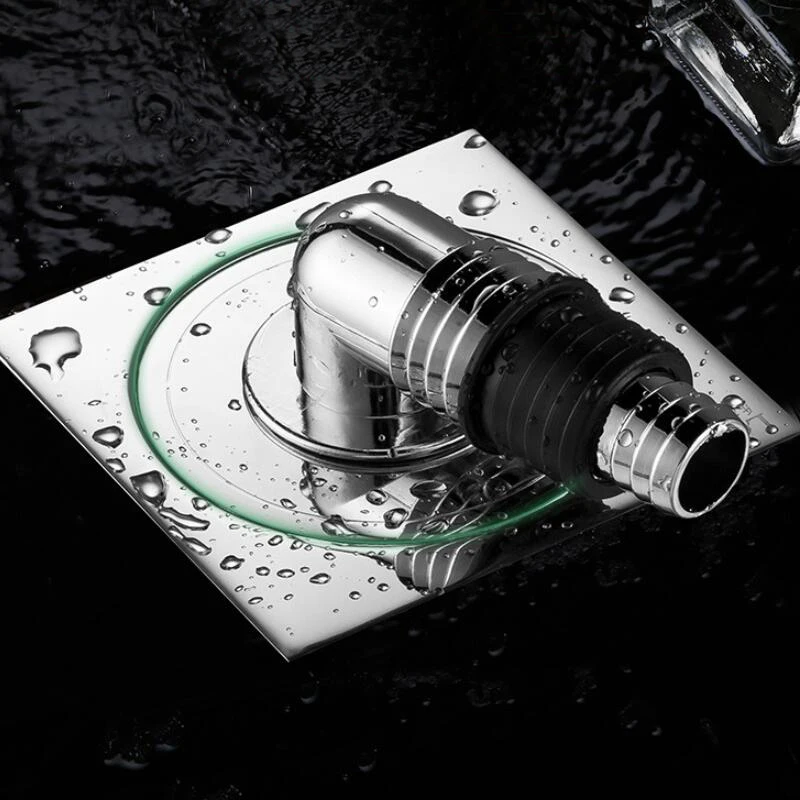 Anneau de scellage chromé pour lave-vaisselle, adaptateur universel pour Machine à laver, coude spécial pour égouts, Joint de vidange au sol, lavabo