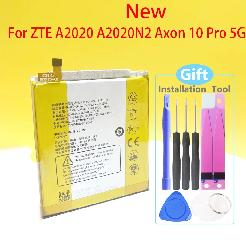 

NEW Li3939T44P8h756547 4000mAh Battery For ZTE A2020 N2 Axon 10 Pro 5G Phone In Stock High Quality