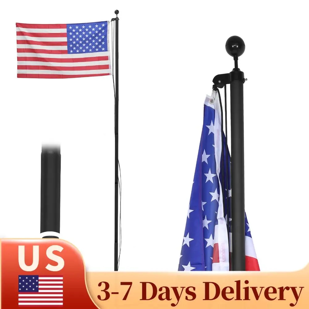 

Усиленный держатель для флагштока, особо прочный, нержавеющий, с поворотом на 360 градусов ° Вращающиеся кольцевые зажимы для сада, жилых и коммерческих объектов