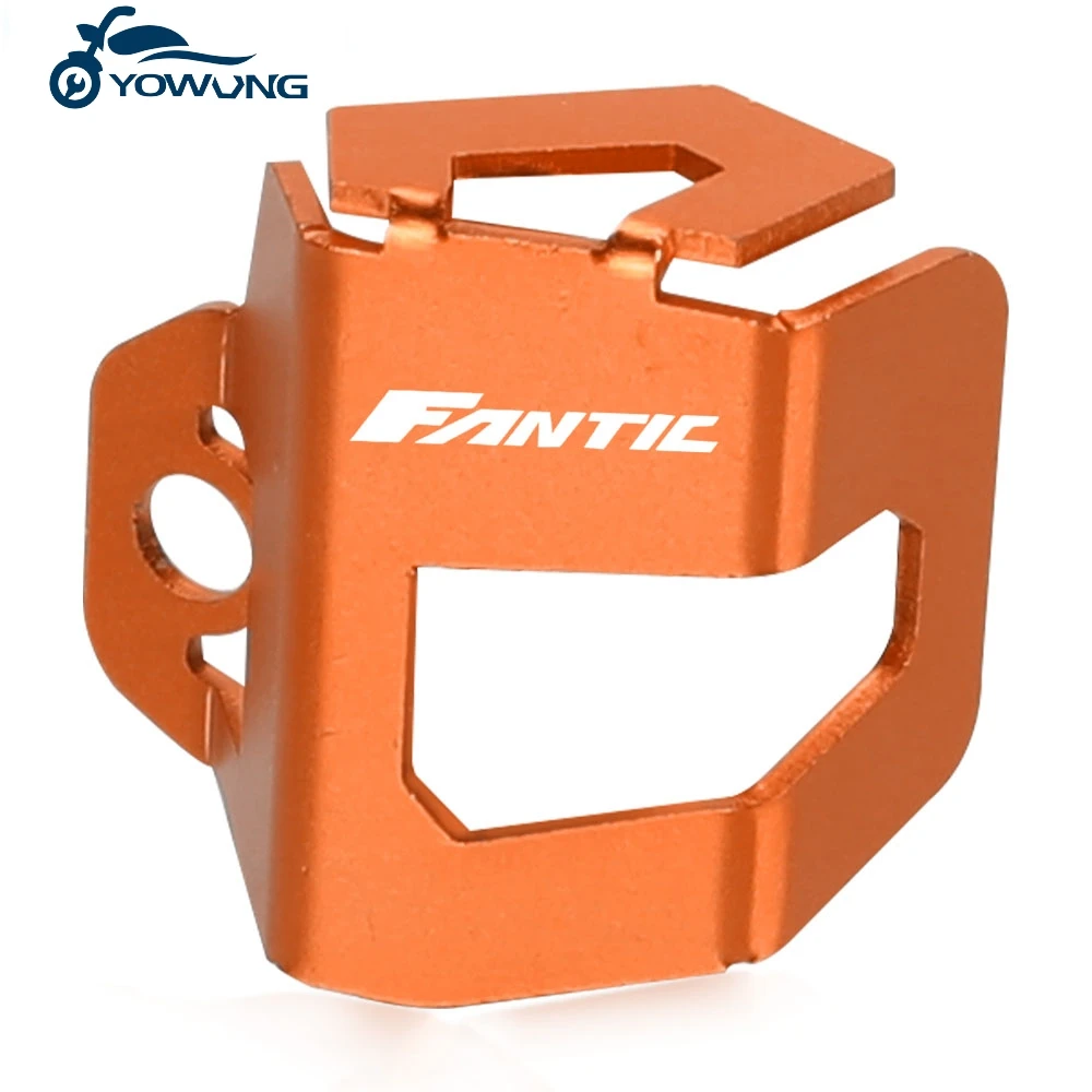 

For Fantic Caballero Flat Track 125 250 500 Rally Scrambler 500 Motorcycle Rear Brake Fluid Reservoir Cover Guard Tank Protector