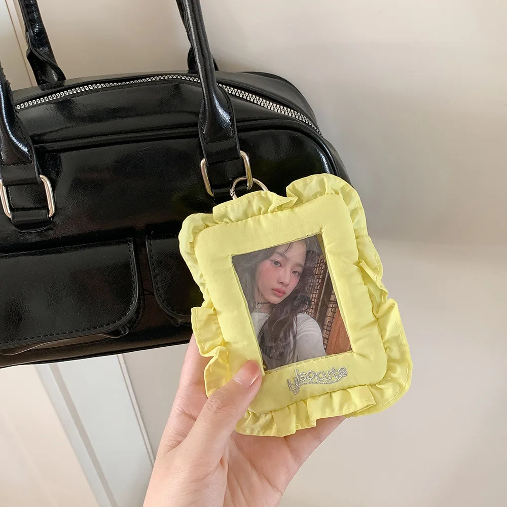 Hanging Korean Photocard Holder Decoration Korean Style Idol Card Display Protector With Keychain Picture Photo Photocard Frame