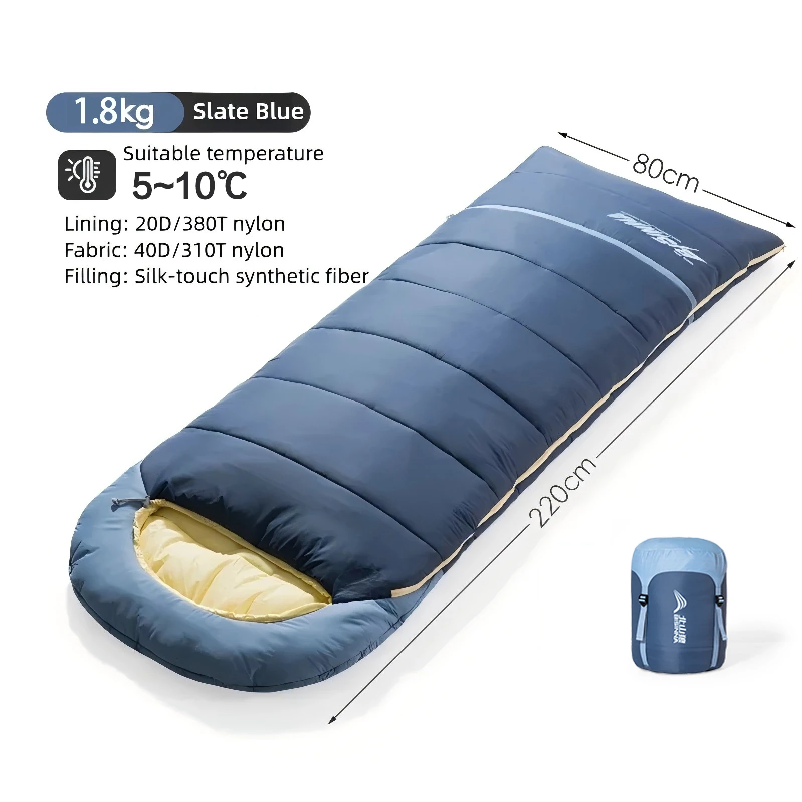 BISINNA Camping Slaapzak Waterdicht Herfst en Winter Warme Envelop Slaapzak voor Outdoor Wandelen Reizen Backpacken