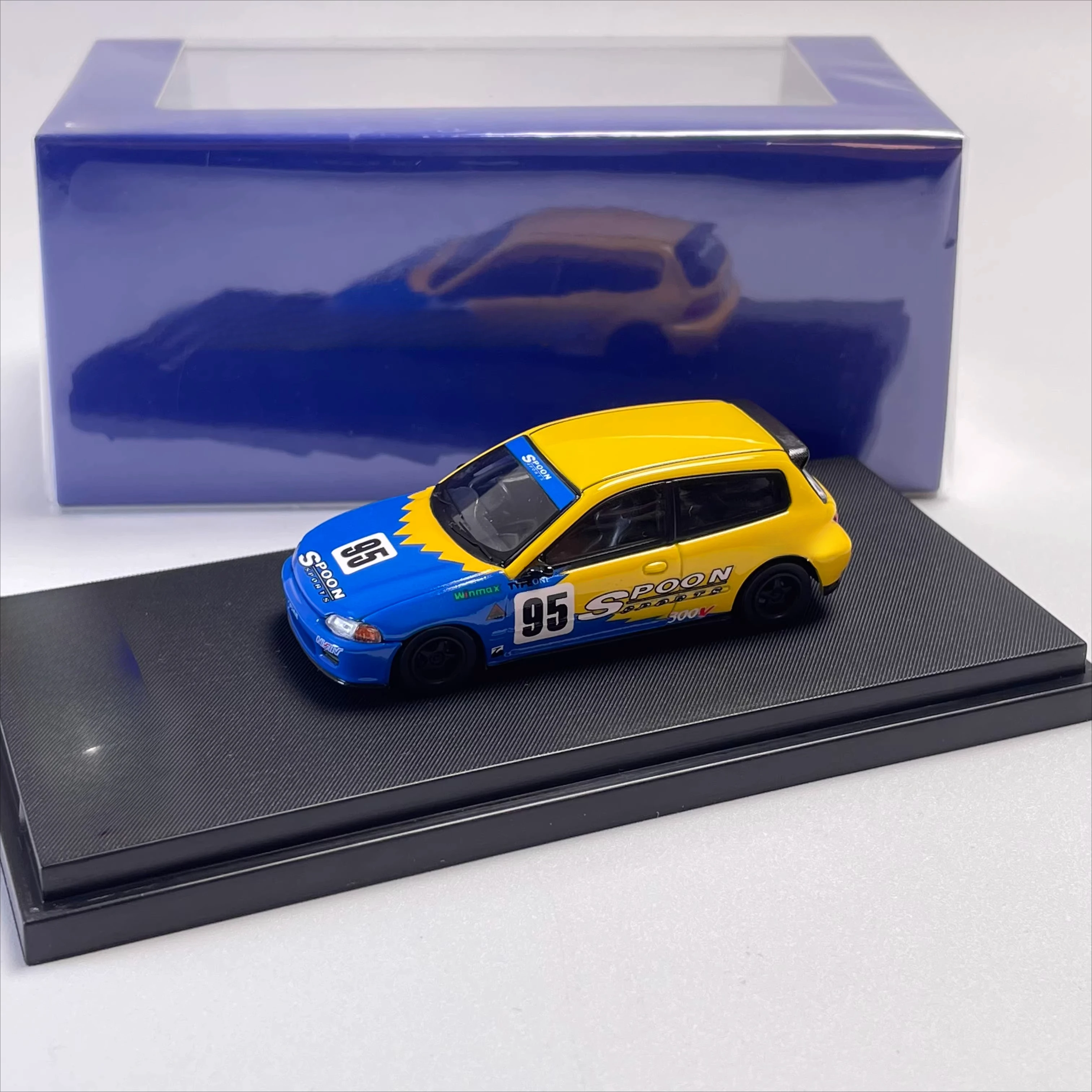 FOR EG6 Spoon Carbon V2 car model 1:64 Alloy material ornaments，for festival gifts collection, display and appreciation