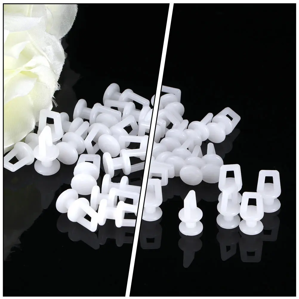 200 قطعة بكرة الستار المواد البلاستيكية السلس المتداول المسار بكرات للمنزل مكتب غرفة نوم نافذة الستار الملحقات