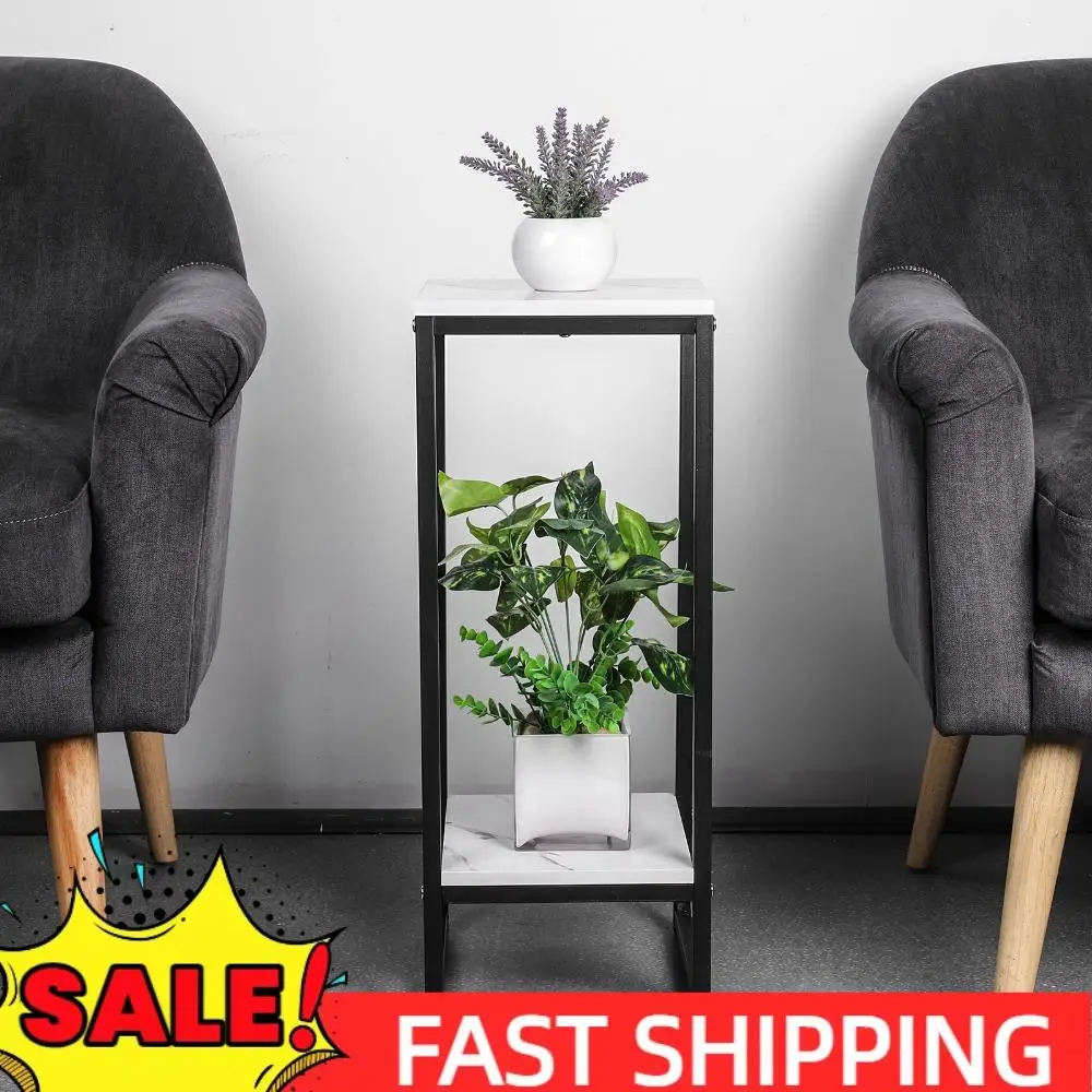 

2 Tier Indoor Plant Stand Metal Indoor Flower Pot Stand Decorative Plant Shelf Home Planter Holder for Balcony Garden Entryway