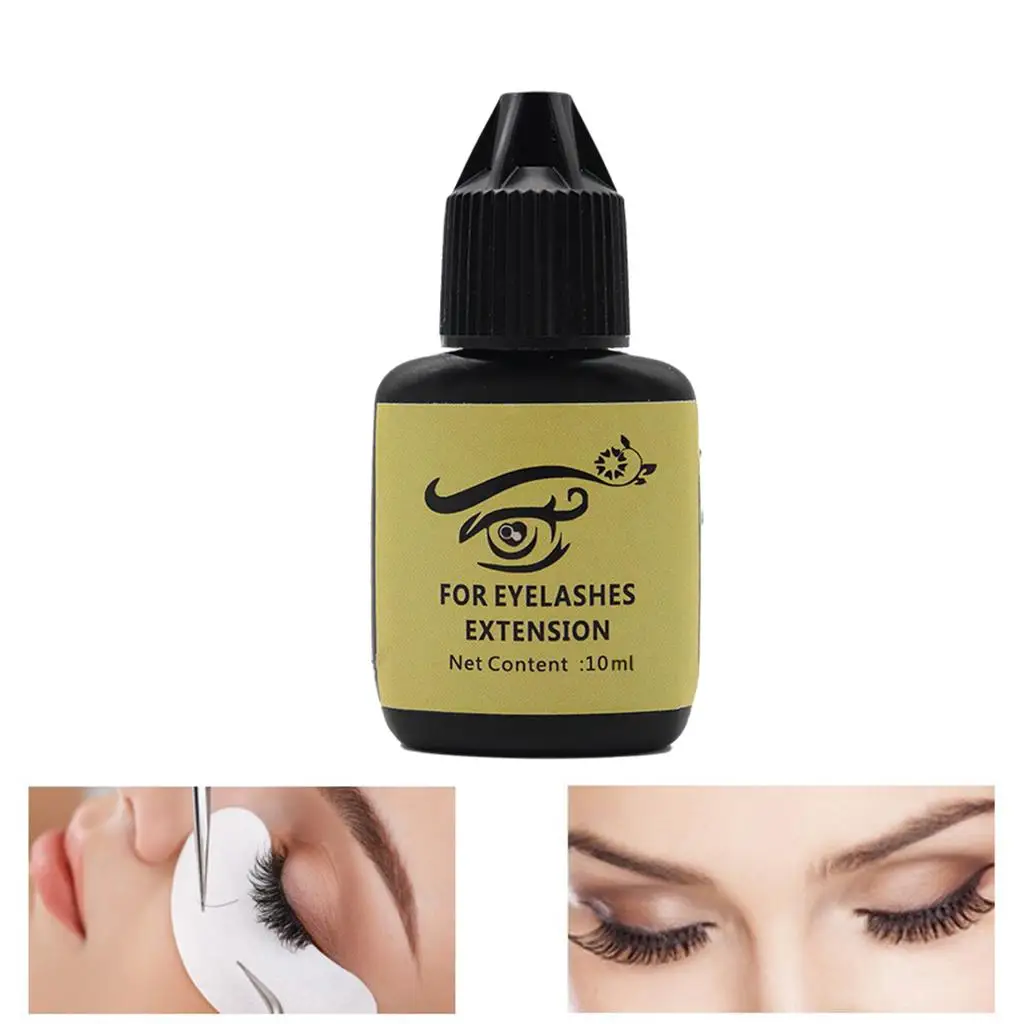Clear Lash Glue for Eyelashes 10ml Rapid Drying Natural Nude Makeup Adhesive Anti Sweat Resistance for Beginners