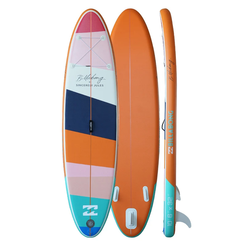 

Double layered reinforced SUP surfboard, standing upright paddle board on water