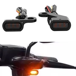 Motorcycle LED Front Turn Signal Light Mini Indicator Lamp For Harley Davidson Softail 2000-2014 Dyna 1999-17 Sportster 1993-03