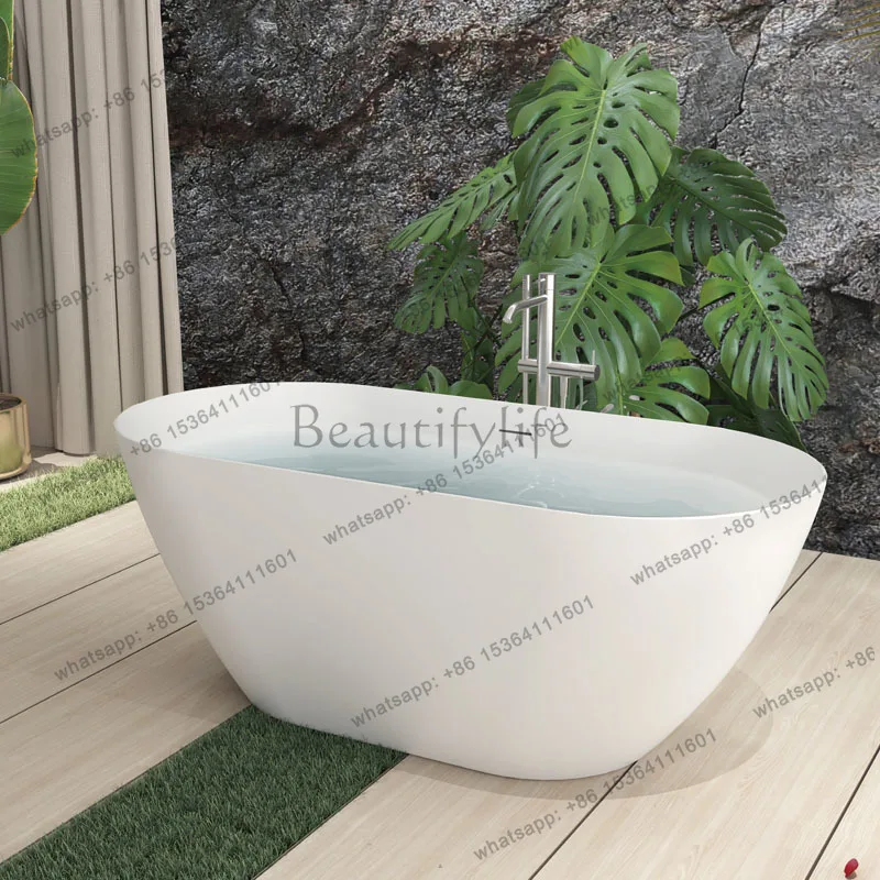 

Large size bathtub Deep bubble hotel B & B Backrest bath bathtub Independent integrated acrylic bathtub