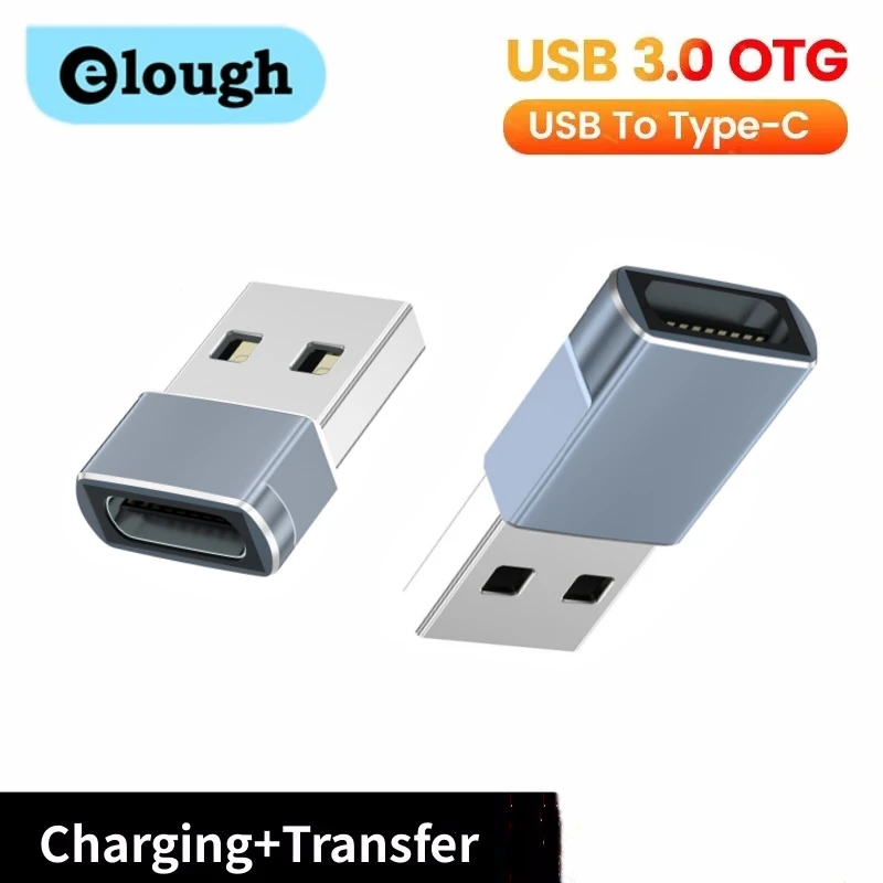 Elough USB To Type C OTG Adapter Type-c Female To USB Male Converter For iphone 15 16 Macbook Samsung USB C OTG Connector