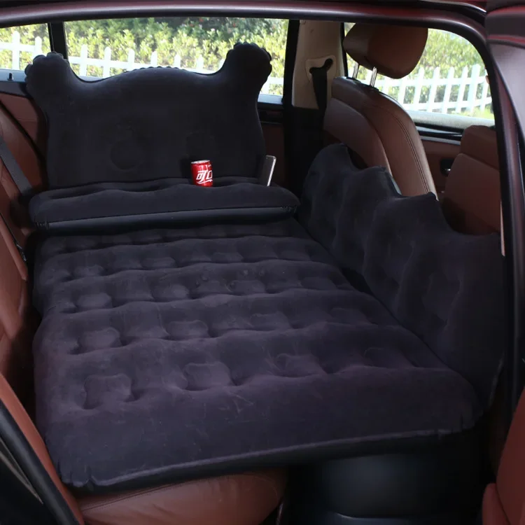 Voertuig Gemonteerde Matras Pvc Flocking Auto Suv Interieur Reizen Opblaasbare Bed Voldoet Aan Het Materiaal Van De Bescherming Van Het Milieu