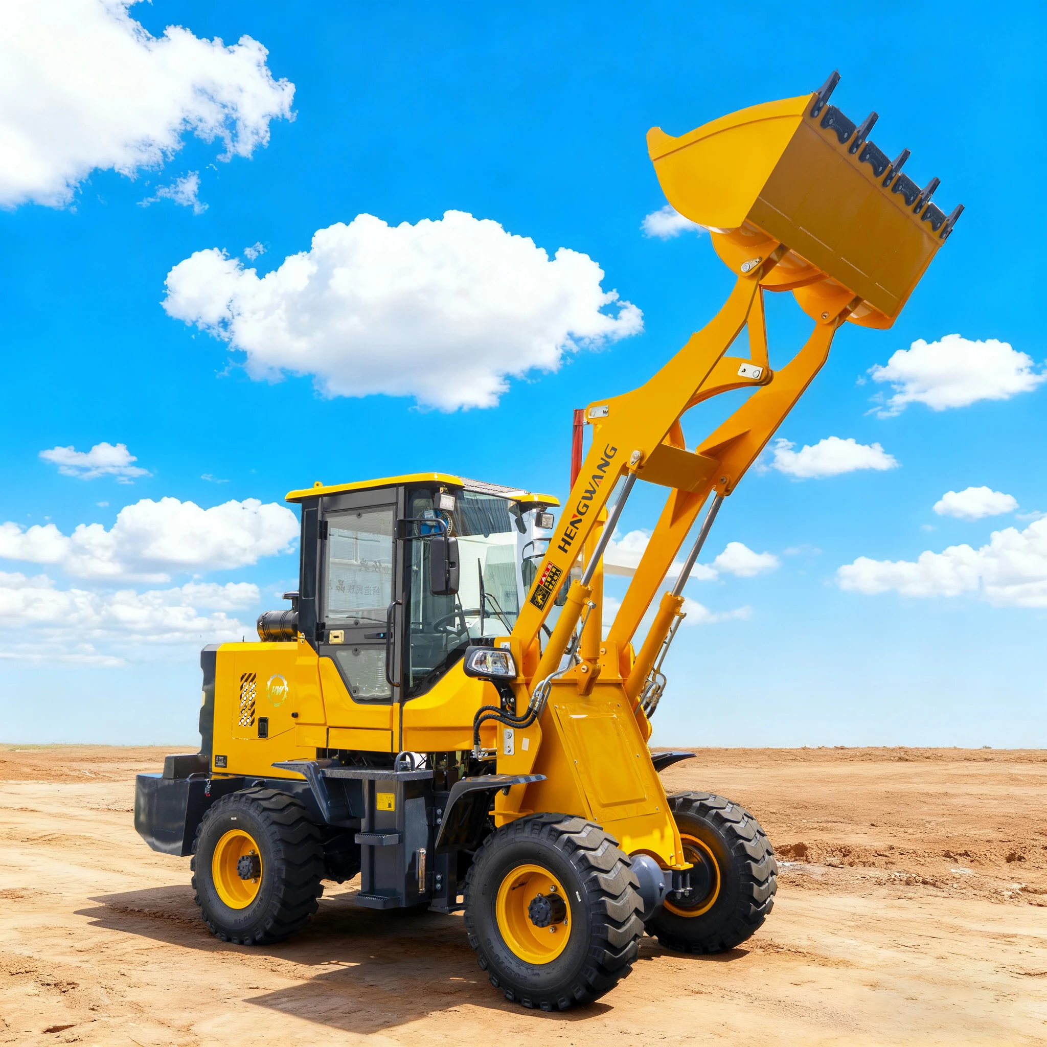 

4x4 Wheel Loader 1 ton 1.2 ton Loader Compact Diesel Mini Loader for Farm Yard Construction Machinery Efficient Load King Custom