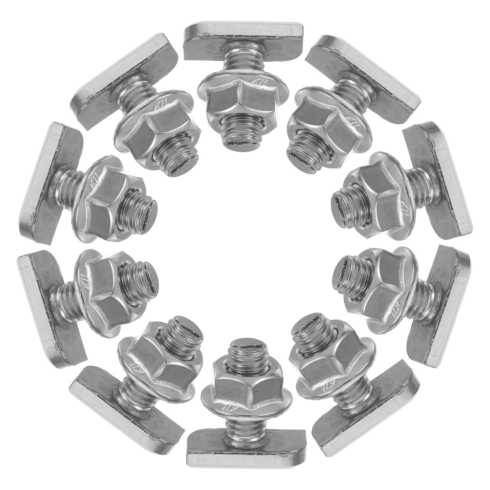 

10 Sets M8 Thread T-Slot Sliding Screw Bolt Stainless Steel Fasteners For Furniture Machinery Fixing Hydrofoil Mounting Outdoor