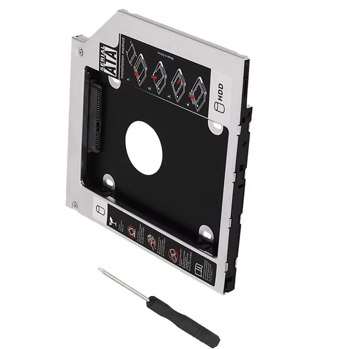 

Кронштейн-адаптер для второго 2.5-дюймового HDD/SSD в отсек оптического привода для Asus GL553VE-FY022 GL553VD-DS71 Q552UB-BHI7T12 G551JW F552CL
