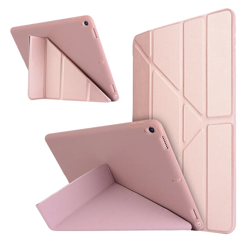 Case for ipad mini 4 Ultra Thin PU Leather Stand Soft Back 6 fold Flip Smart Cover for apple iPad mini 5 7.9 Table Case for Kids