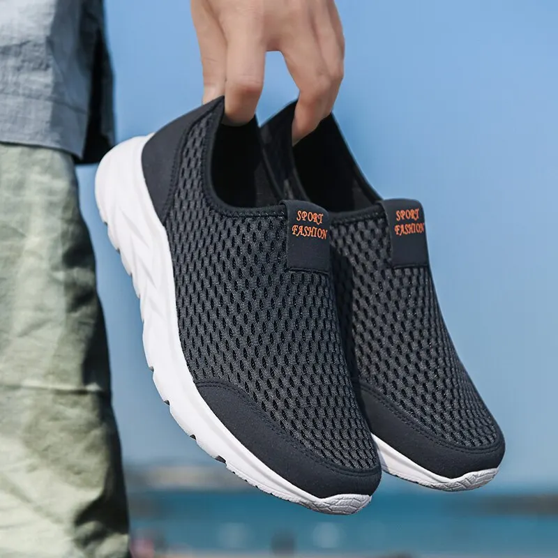 Men's Sneakers Breathable Men Casual Shoes Outdoor Male Slip On Loafers Walking Sneakers Tennis For Men