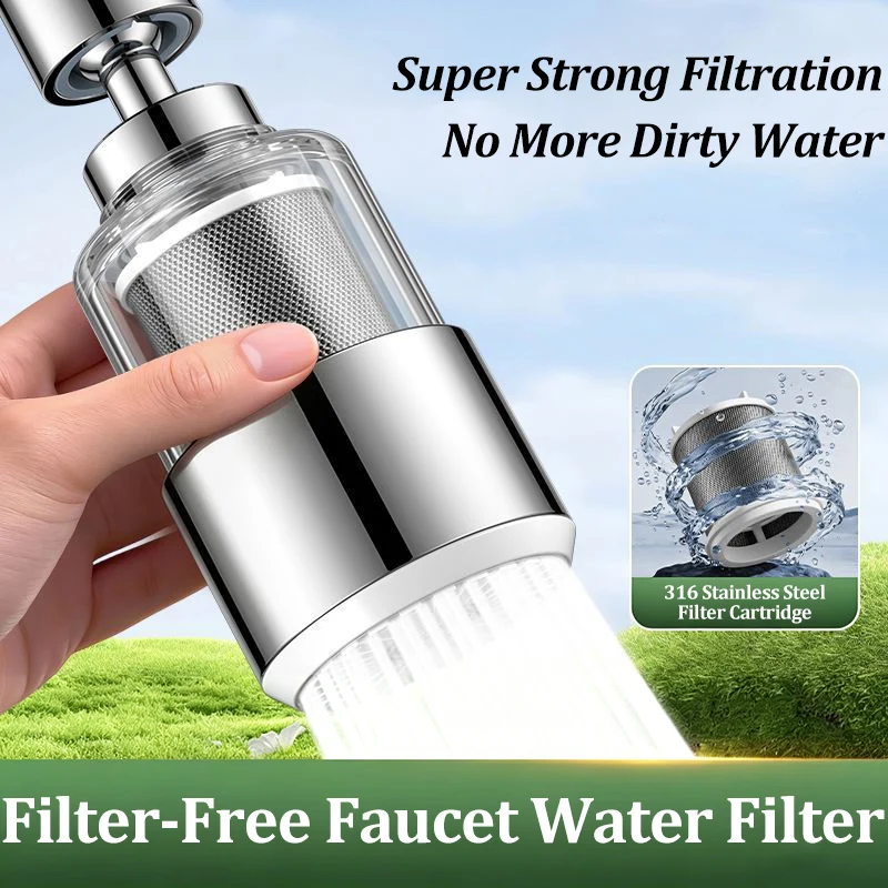 

2 Modes Kitchen Faucet Filter Anti Splash Water Nozzle Universal Multifunctional Water Purifier Faucet Extender