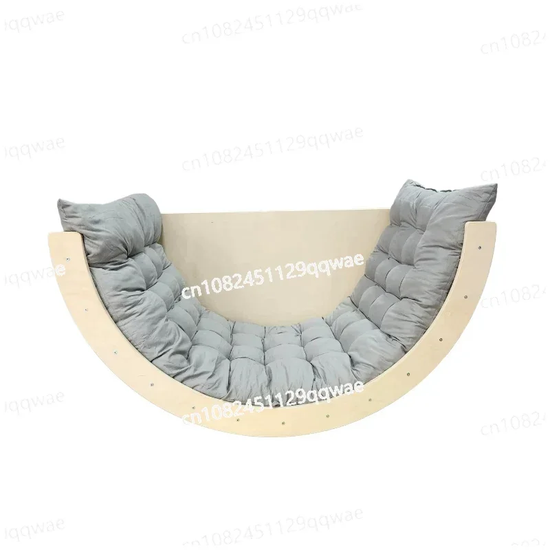 Small Climbing Frame Rainbow Arch Rocker  Table with Cushion Set