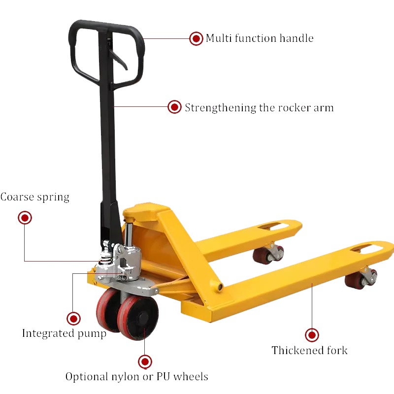 Factory Direct BL BHP10 2T 3T Hydraulic Manual Pallet Truck With PU Wheel 70kg Weight Indoor/Outdoor Use