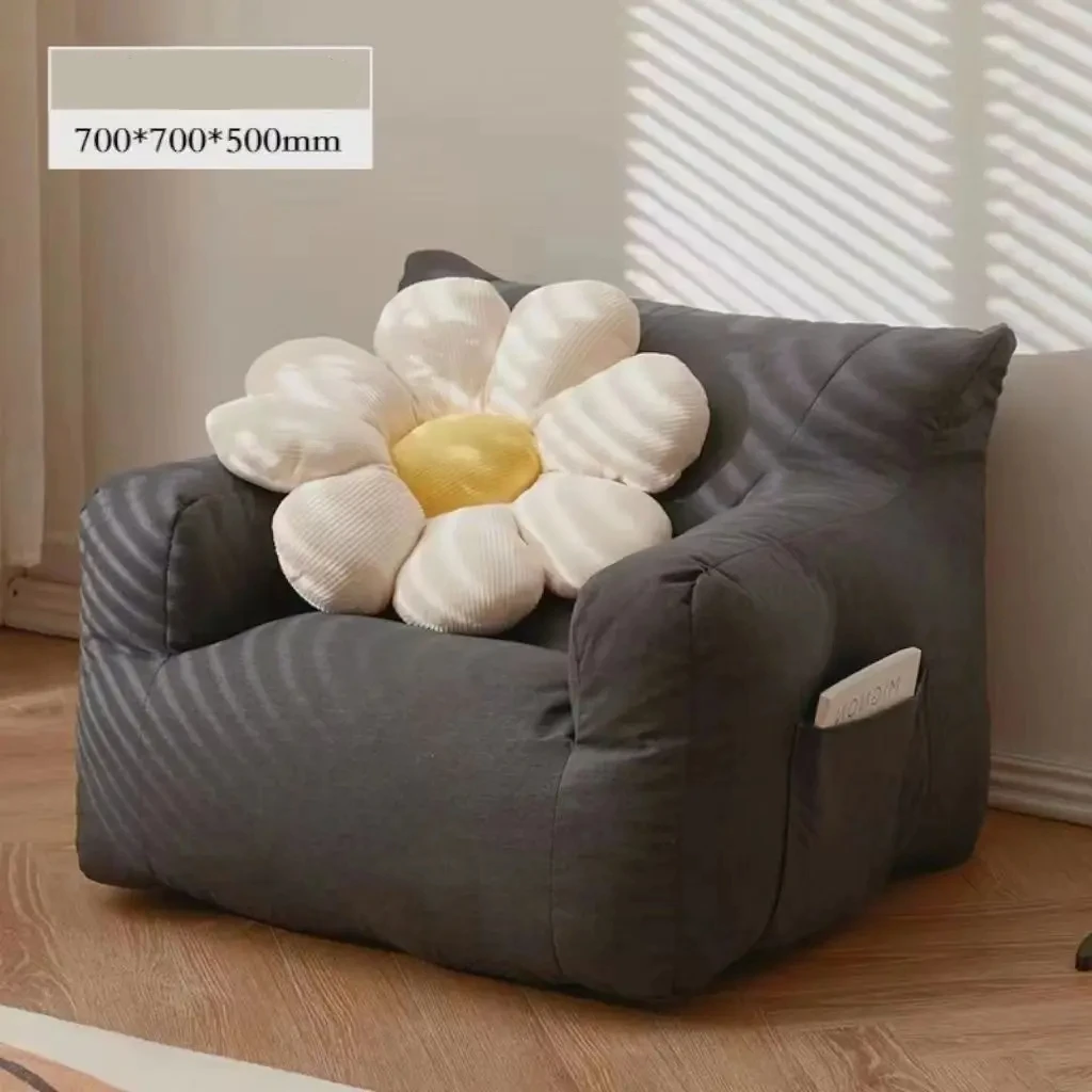 INS Kid Lười Sofa Mini Đậu Túi Nhung Cổ Ghế Đơn Hoạt Hình Trẻ Em Ban Công Sofa Đọc Tất Nam Trẻ Em Đồ Nội Thất