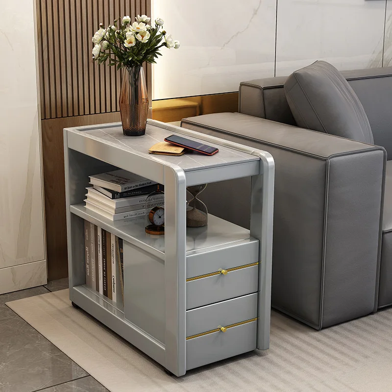 %s Solid Wood  Versatile Home Storage Rock Panel Side Cabinet Modern Design -coffee table