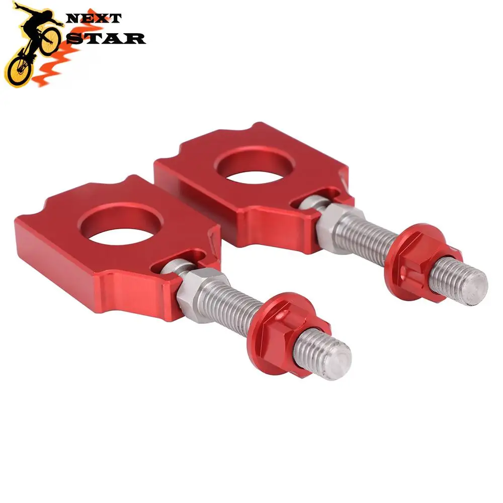 Motorcycle CNC Red Adjustable Axle Block Chain Adjuster For HONDA CRF250L CRF250M CRF 250L 250M 250R 300L CRF250R ALLY  CRF300L