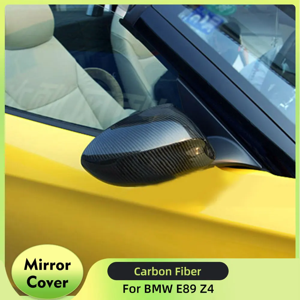 Carbon Fiber Rearview Mirrors Caps Covers for BMW E89 Z4 Convertible Coupe 2-Door 2009-2015 2PCS Side Mirror Covers