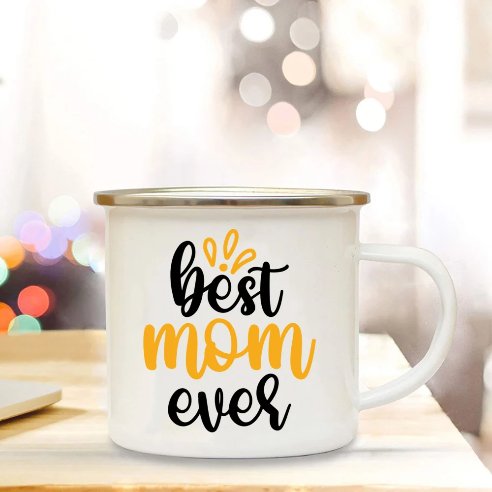 Melhor mãe já esmalte copos, presente do dia das mães para a mãe, presentes de aniversário, caneca de café, chá canecas