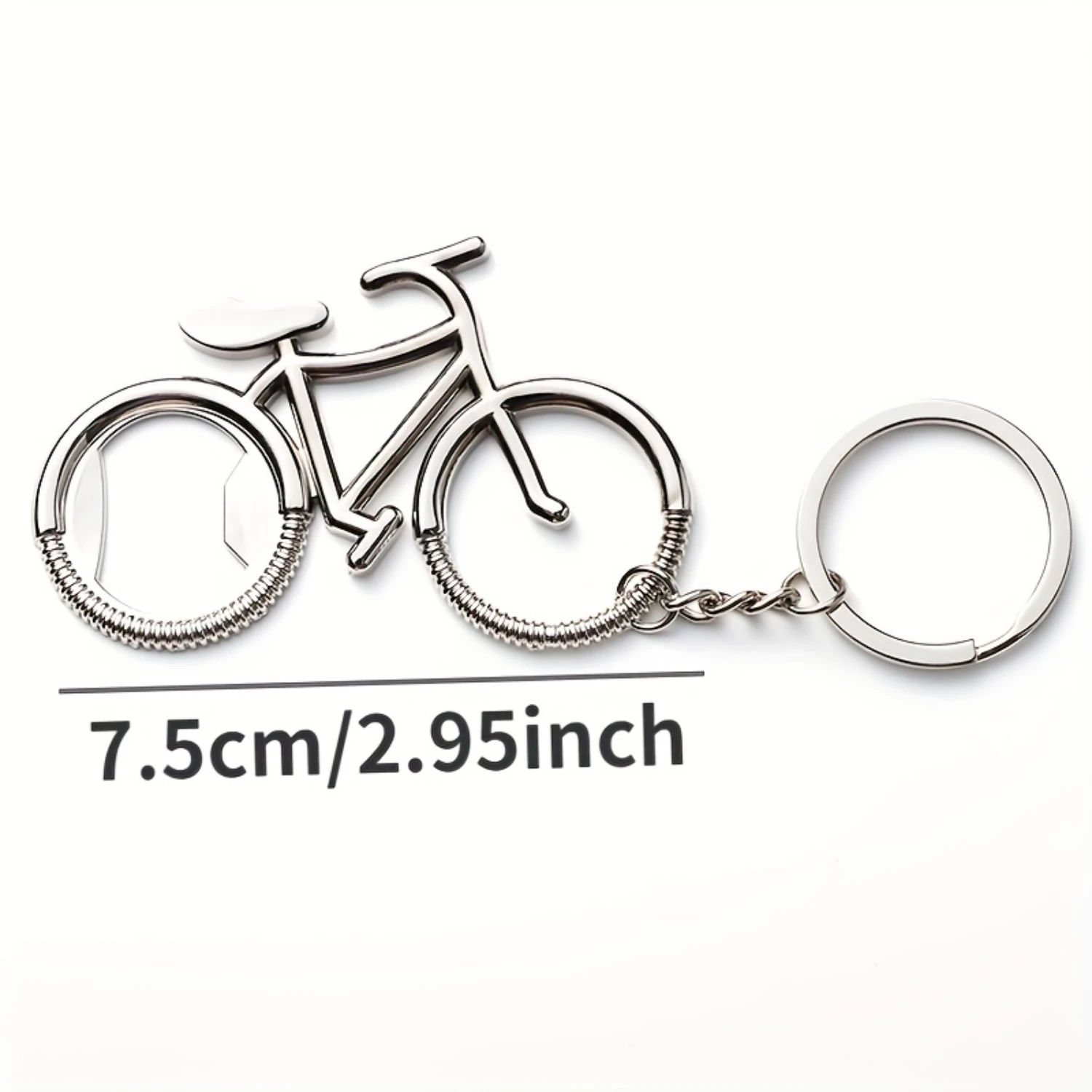 1pc, abridor de garrafa em forma de bicicleta, abridor de garrafa em forma de bicicleta de aço inoxidável, criativo e engraçado para cerveja, vinho, abertura de suco, ki