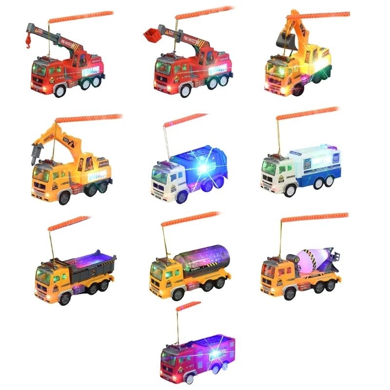 Entertaining Sanitation Truck Toy with Lively Music and Bright LED Lights Elegant Designs for Youngsters Student