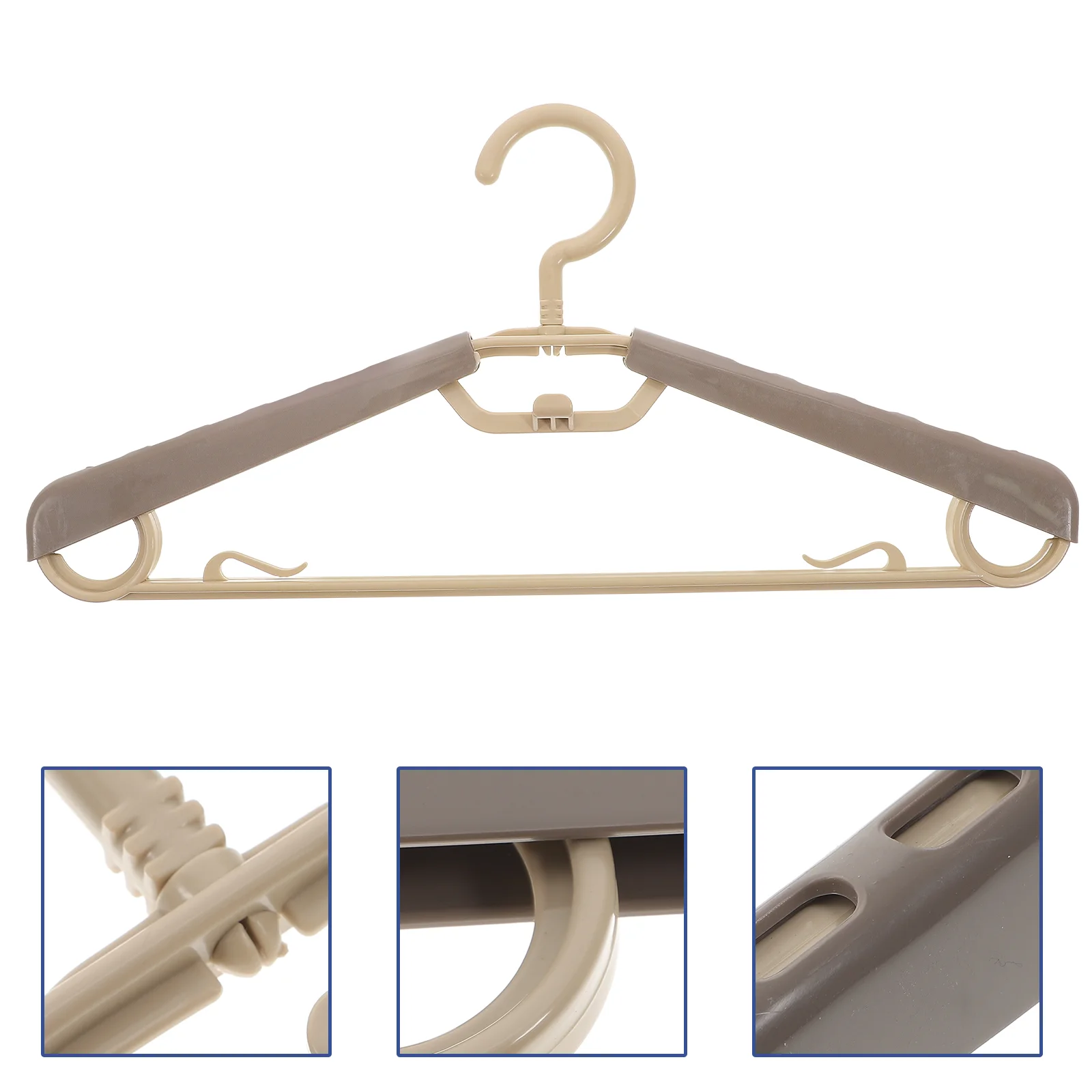 10 Pcs Adjustable Hanger Heavy Duty Hangers Pants Racks for Hanging Hook up Seasonal Clothes Plastic Abs Coat Closet