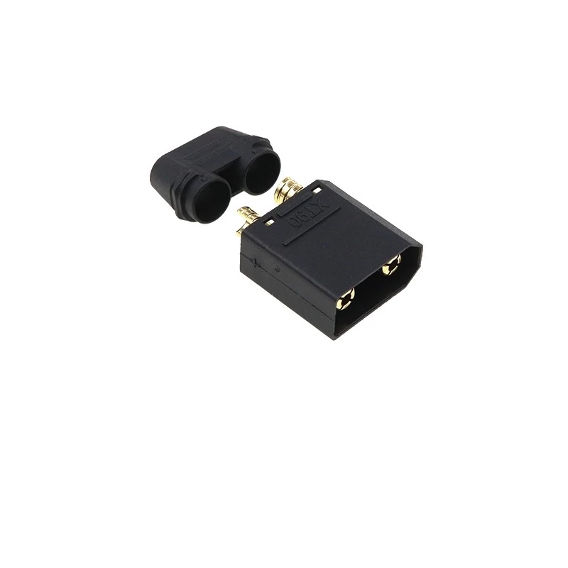 XT90NE-F المقابس الثابتة للذكور والإناث مطلية بالذهب طائرة نموذجية قوة بطارية ليثيوم ESC شحن موصل الطاقة