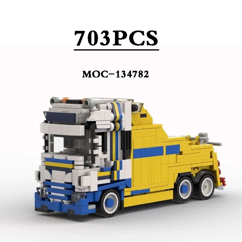 

Aerial Work Rescue Truck MOC-134782 Fire Truck Building Blocks Toy Model 703PCS Birthday Gift DIY Christmas Gift for Kids