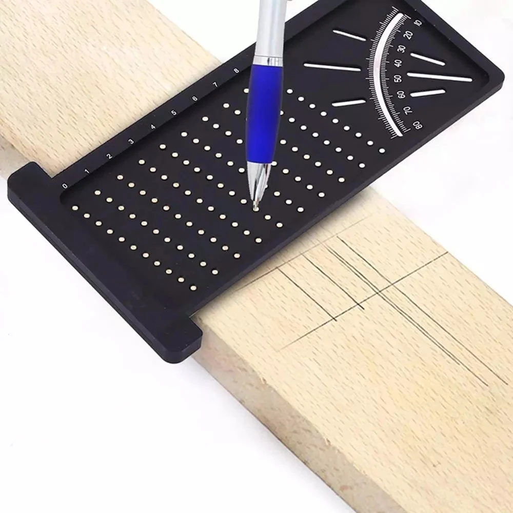 Carpenter Angle Ruler Carpentry Scribe Mark Line Gauge T-Type CrossOut Woodworking Tools Precision Measurement Manual Work Tools