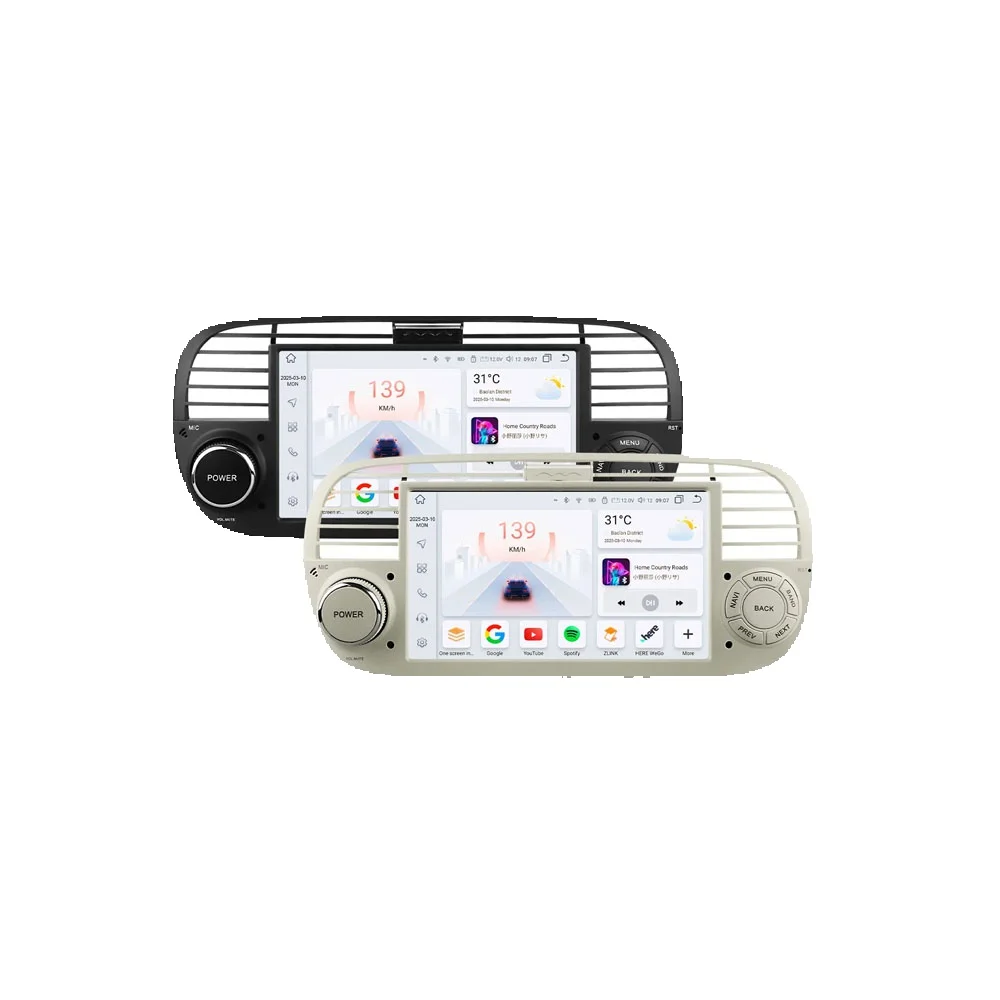 2 din Android Autoradio voor Fiat 500 2007-2015 Carplay Multimedia Video Player Autoradio Stereo 7 inch Intelligente GPS scherm - afbeelding 2