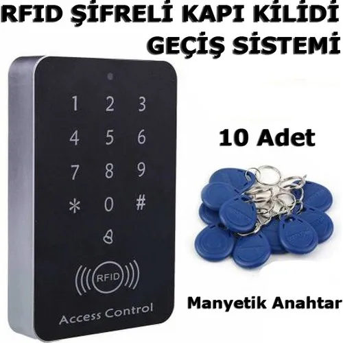 Frk Store Rfid Encrypted Electronic Door Lock Card Show Control System with 10 Magnetic Keychain