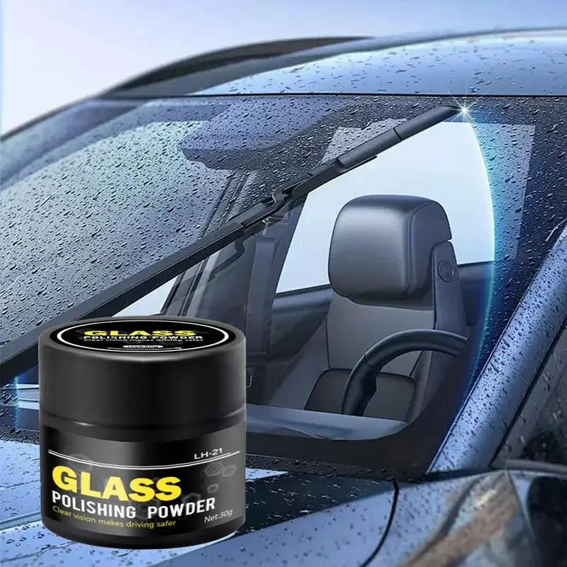 Glass Polishing Compound Powder Detergent Glasses Scratch Remover Window Cleaner Car Glass Cleaning Powder Safe Windshield