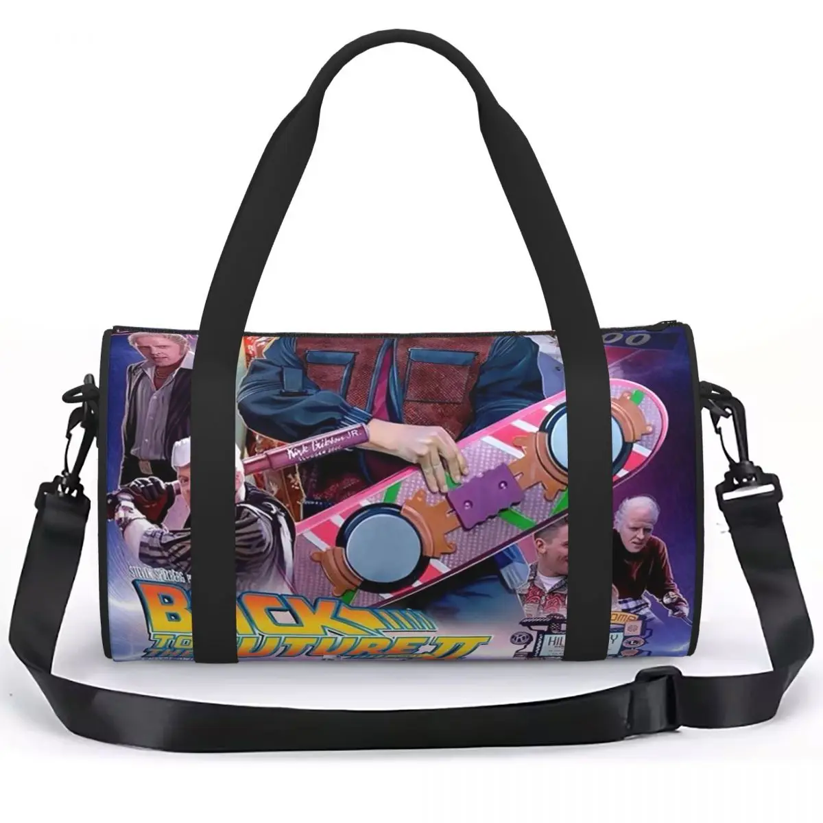 Back To The Future Luggage Bag Multi-Functional Duffle Tote Bag Handbags Gym Bags Fitness Bag for Boys Girls