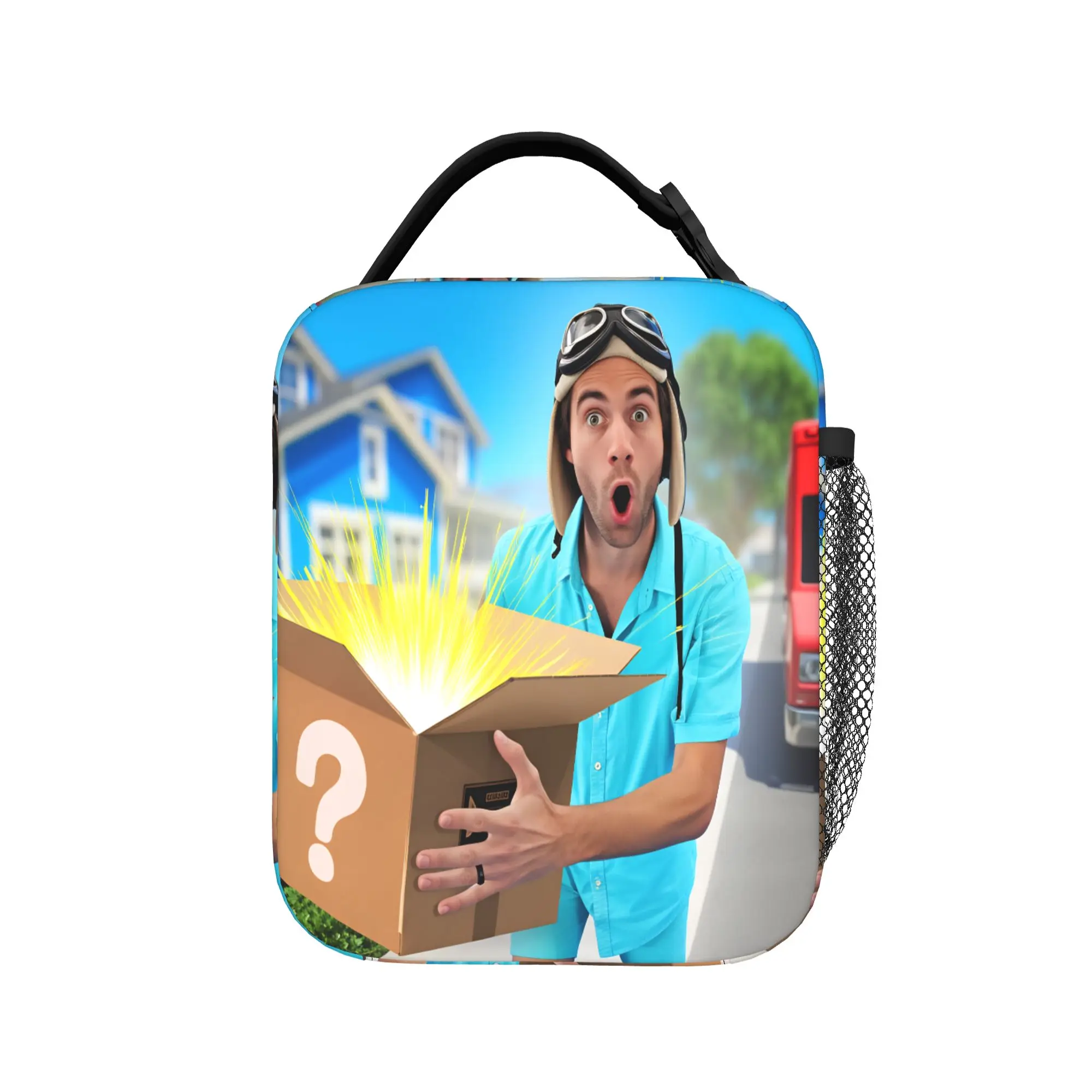 Dannys Go Lunch Bag  Leisure Lunch Box For Child Office Portable Insulated Cooler Bag Oxford Print Tote Food Bags