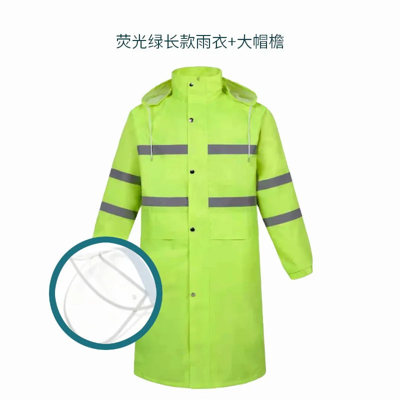 Fashion One-piece Raincoat Adult Waterproof Reflective Rain Poncho Coat Outdoor Activites Hiking Climbing Camping Rainproof Cape