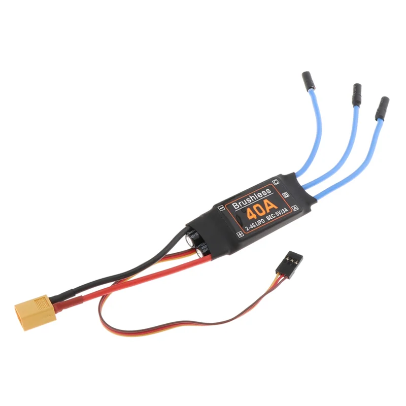 New 40A Brushless ESC XT60 Plug Durable RC Toys Components Accessories Speed Controller Motor FPV Quadcopter Helicopter