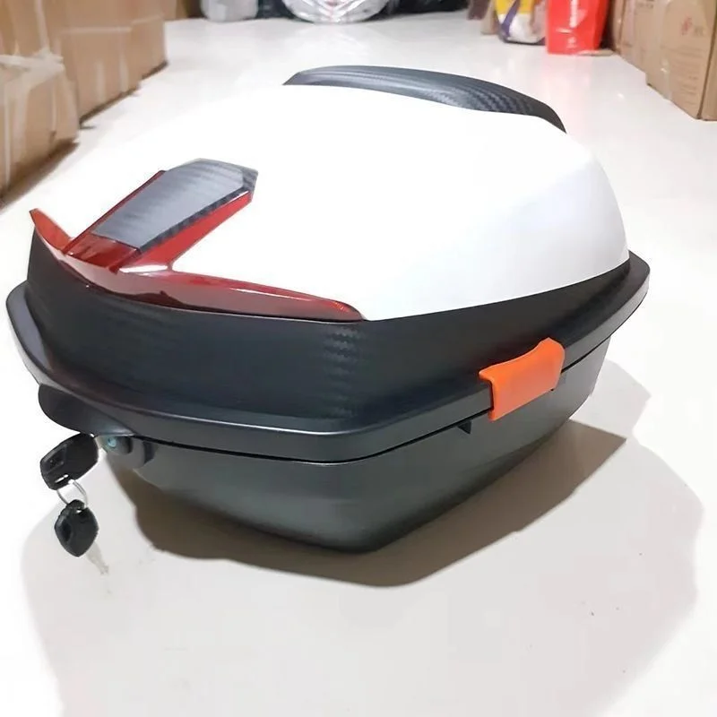 

Мотоциклетный кофр-багажник большой вместимости с замком, верхний отсек для хранения, универсальный для мотоциклов, электровелосипедов, шлемов, инструментов