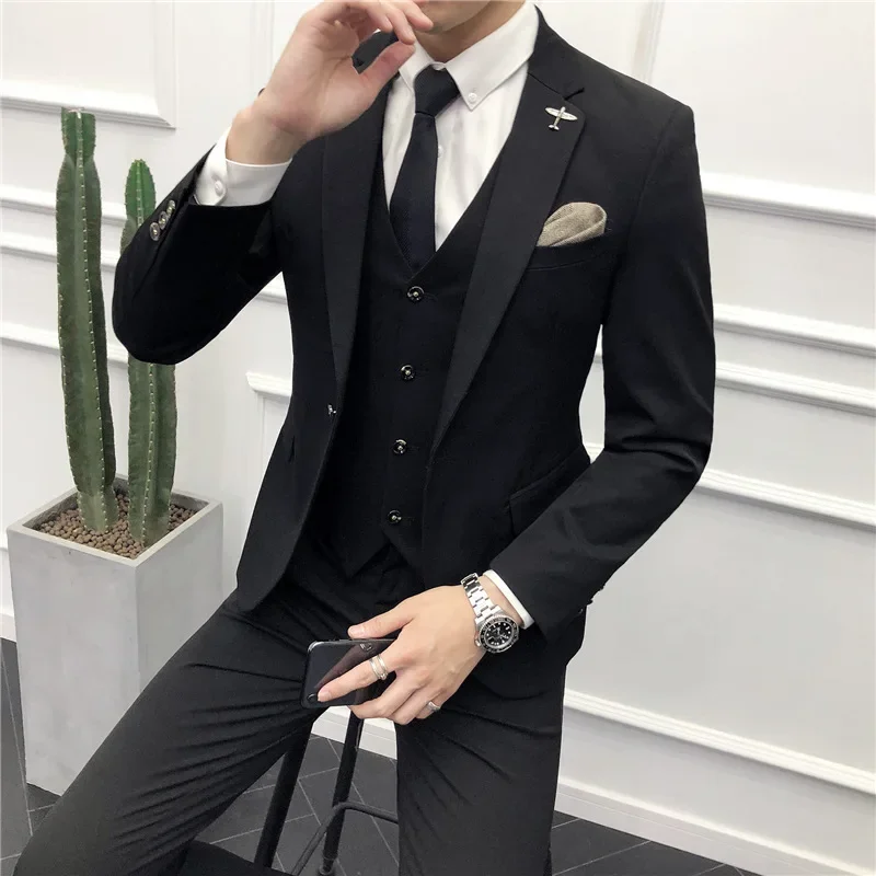 

H73 New Wedding Groomsmen and Grooms Casual Suits for Men