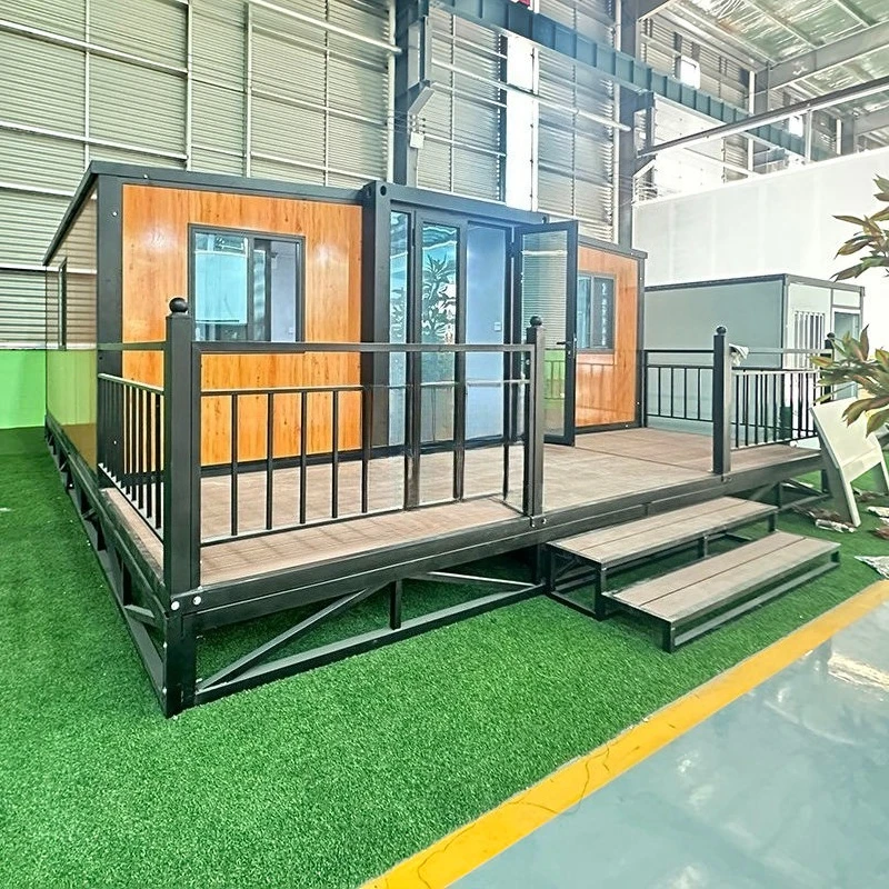 Customized 20ft 40ft Prefab Modern Living Expandable Foldable House Modular Prefab House Container House Portable Foldable Flat