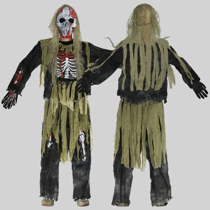 

Skeleton zombie suit costume masquerade horror devil costume