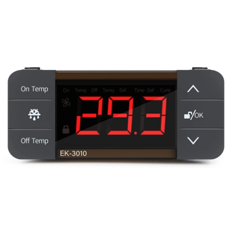 Digital Temperature Controller 220V Cool Heat Switch Refrigerator Refrigeration Defrost Thermostat Sensor