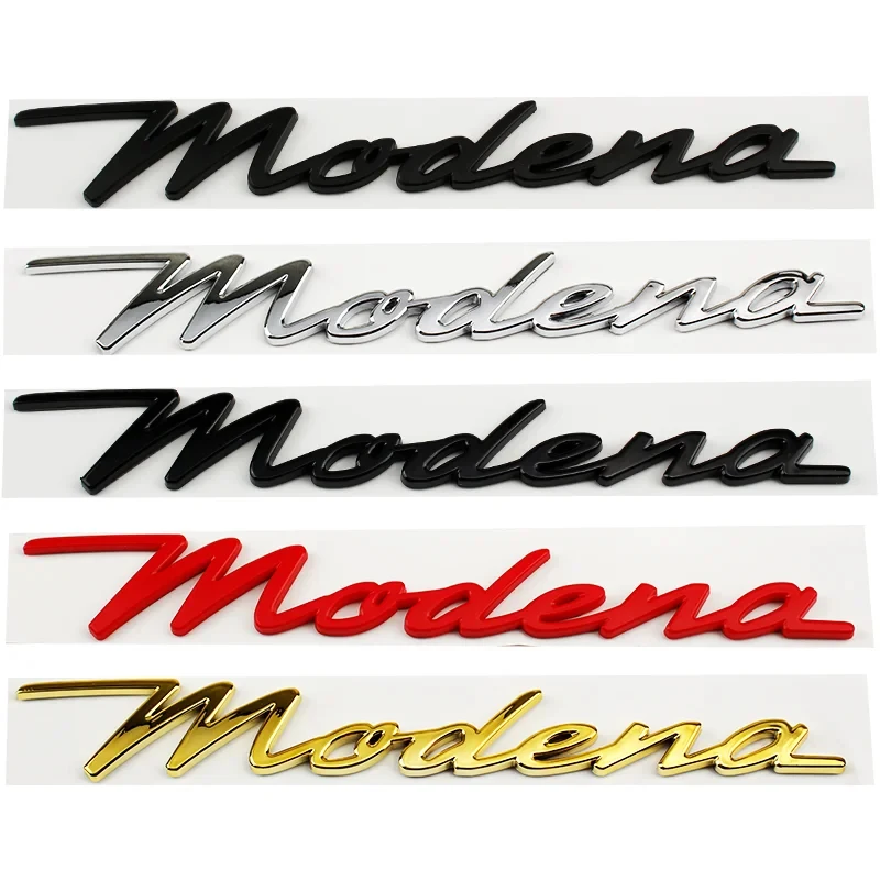 Adesivi/Emblemi/Loghi con Lettere e Parole per Bagagliaio Posteriore Auto per Accessori Maserati Modena Levante Quattroporte Ghibli