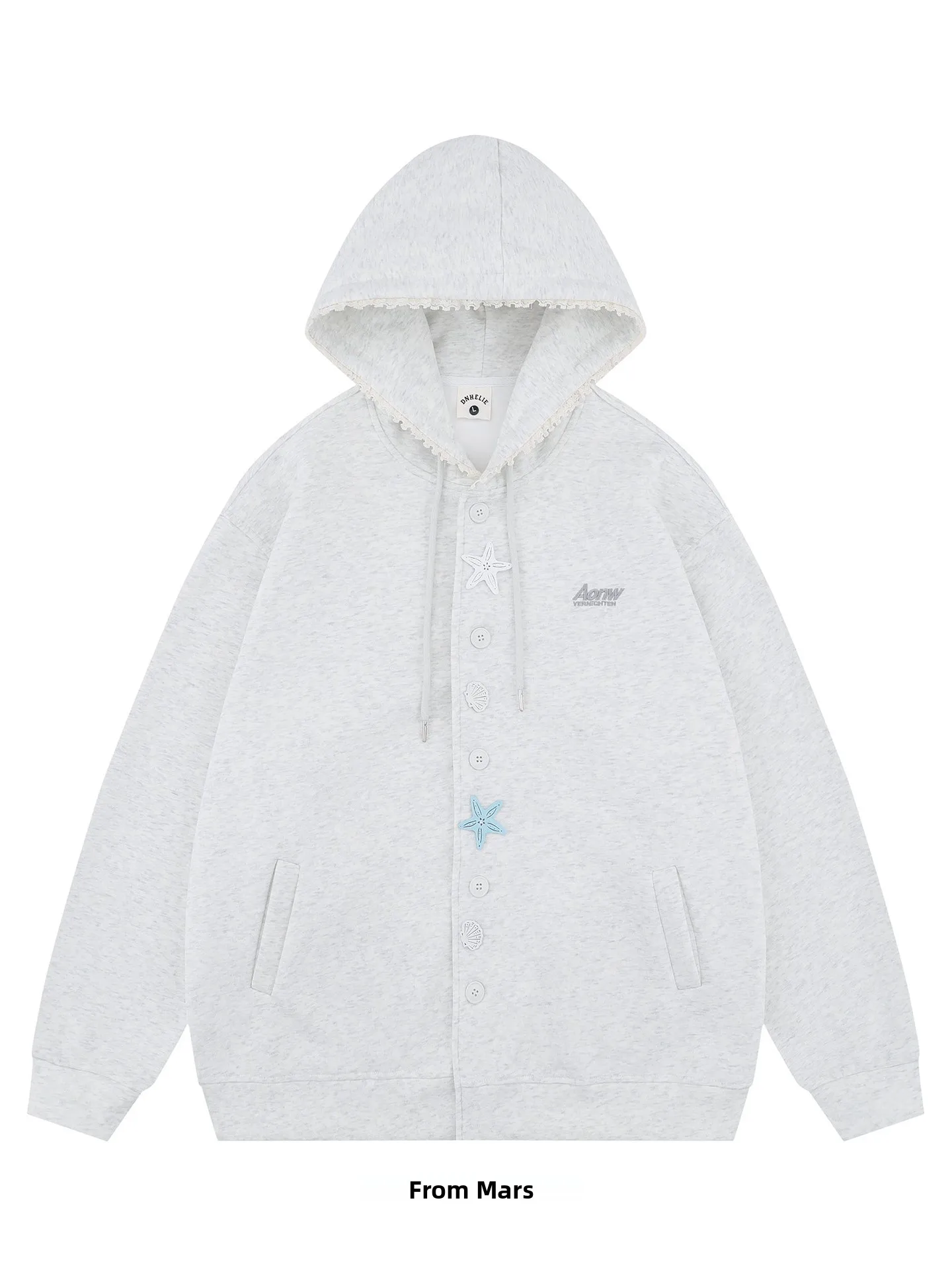 

from Cute ell Button Open Cardigan Loose Women's Hoodie Long Sve Winter Faion Casual Comfortable Ethnic Sle